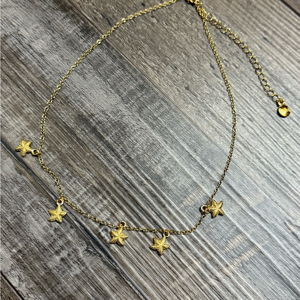 Mayamar Gold Starfish Charm Necklace